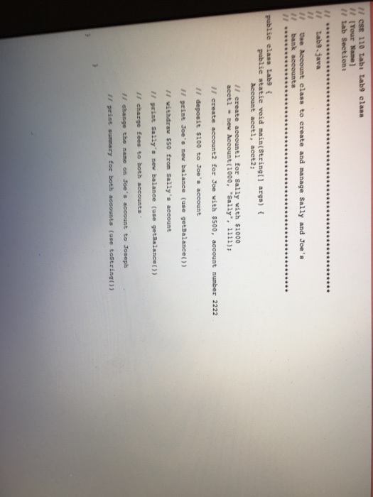 so much! CSE 110 Lab 9: object design and writing classes 2