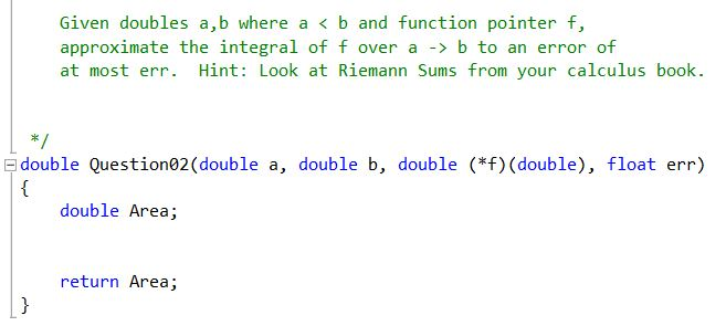 Using C++ Given doubles a, b where a