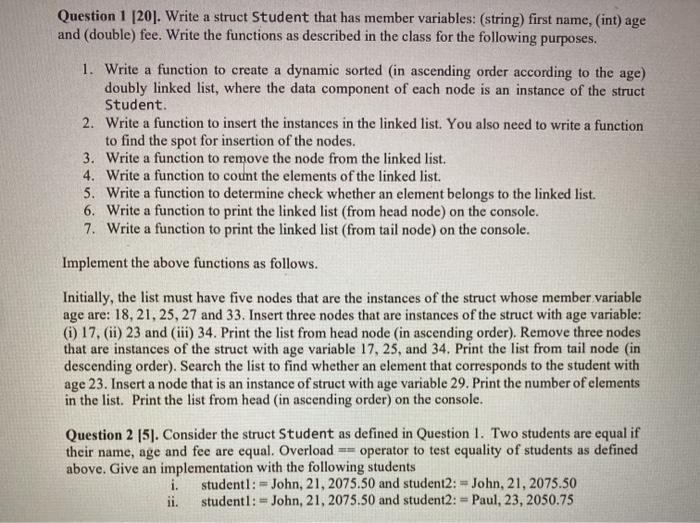 please solve Q2 asap dont solve question 1 Question 1 [20].