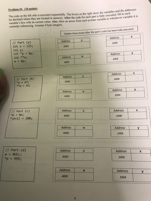  Help Asap for thumbs up #4 (10point The code on the