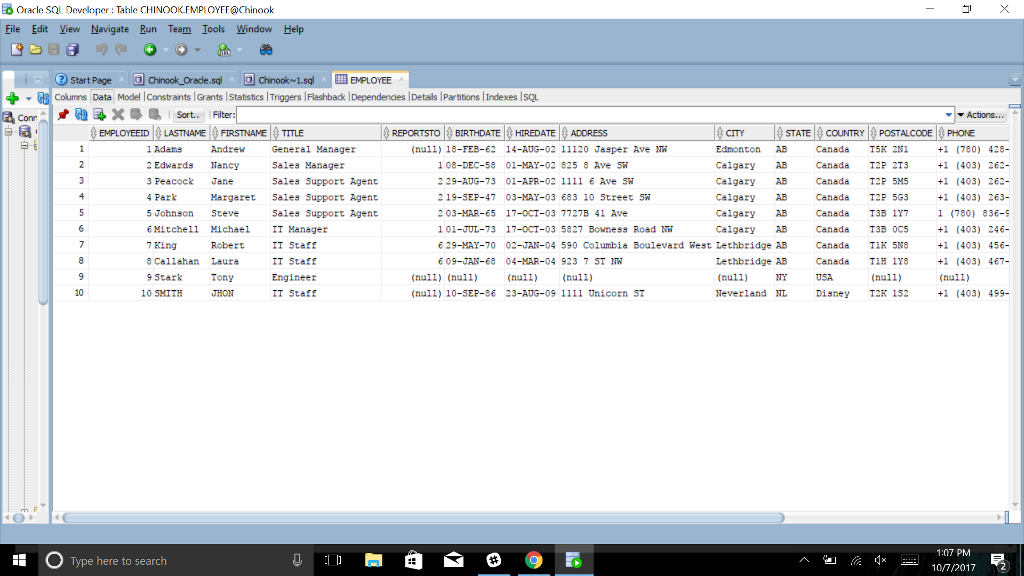 Oracle Sql, User Defined Table Valued Functions Task Create a function that