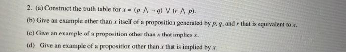  I like to get answer for this question 2. (a) Construct
