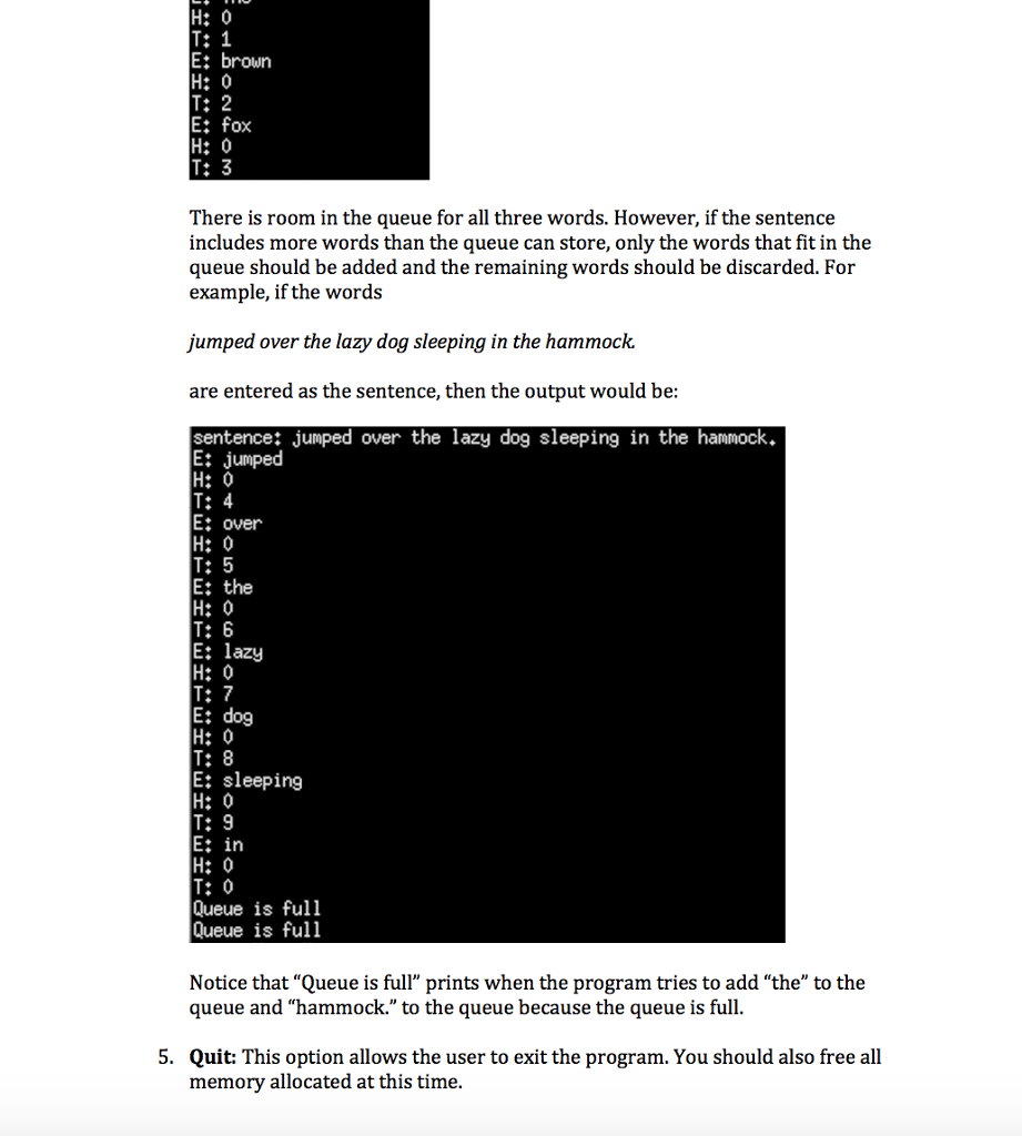 you're going ask the user to enter individual words and complete sentences