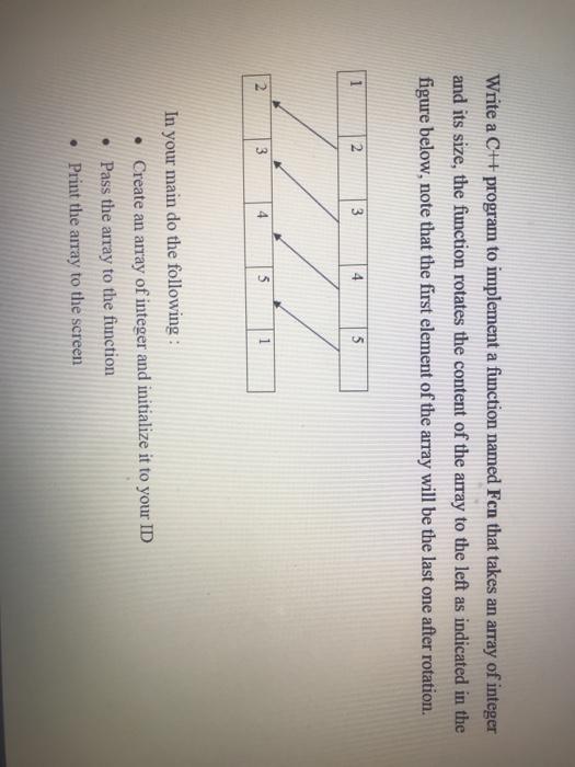  Write a CH program to implement a function named Fcn that