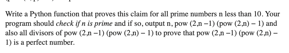  Write a Python function that proves this claim for all prime