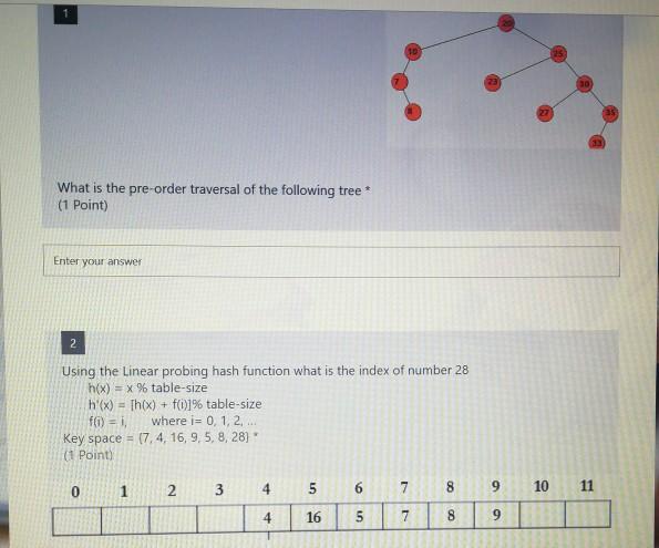  data structure by java 1 What is the pre-order traversal of
