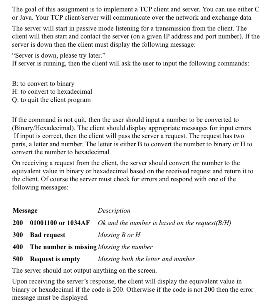  I need a java code for this assignment and an explaination