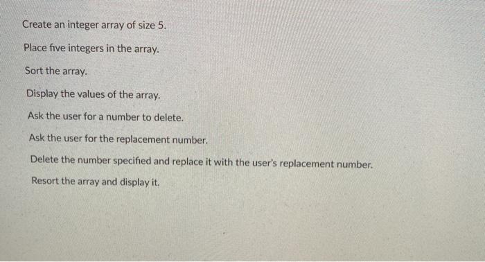 java programming..........jgrasp...thank you so much for your help....... Create an integer array