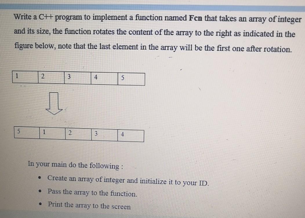  Write a CH program to implement a function named Fcn that