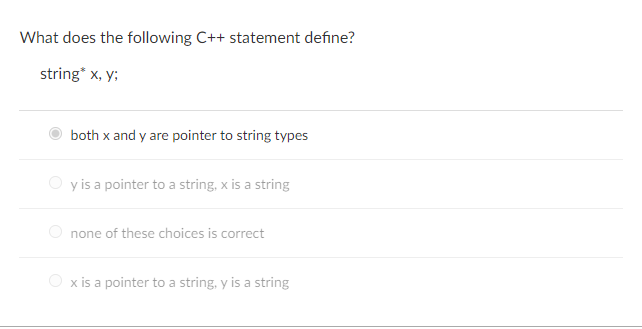 statement mean? int (*fp)(char*) pointer to an array of chars function taking