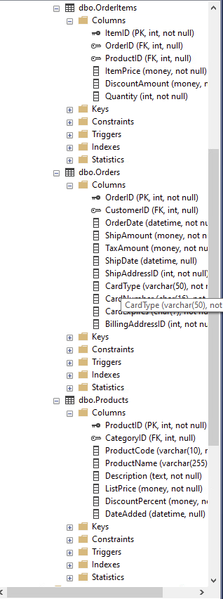 the query 1. Write a SELECT statement that returns the same result