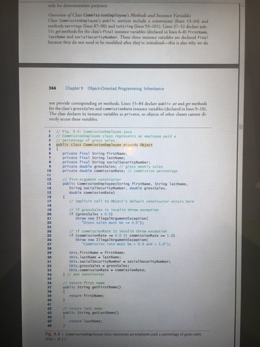  Write the differences between Figure 9.4 and Figure 9.10 (both are