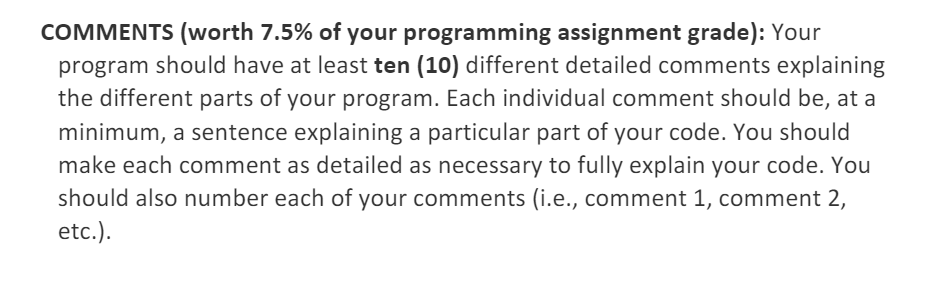  Please follow the above instructions. Below is the code format for