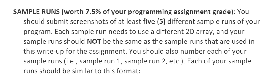 this programming assignment: #include using namespace std; const int COLS = 5;