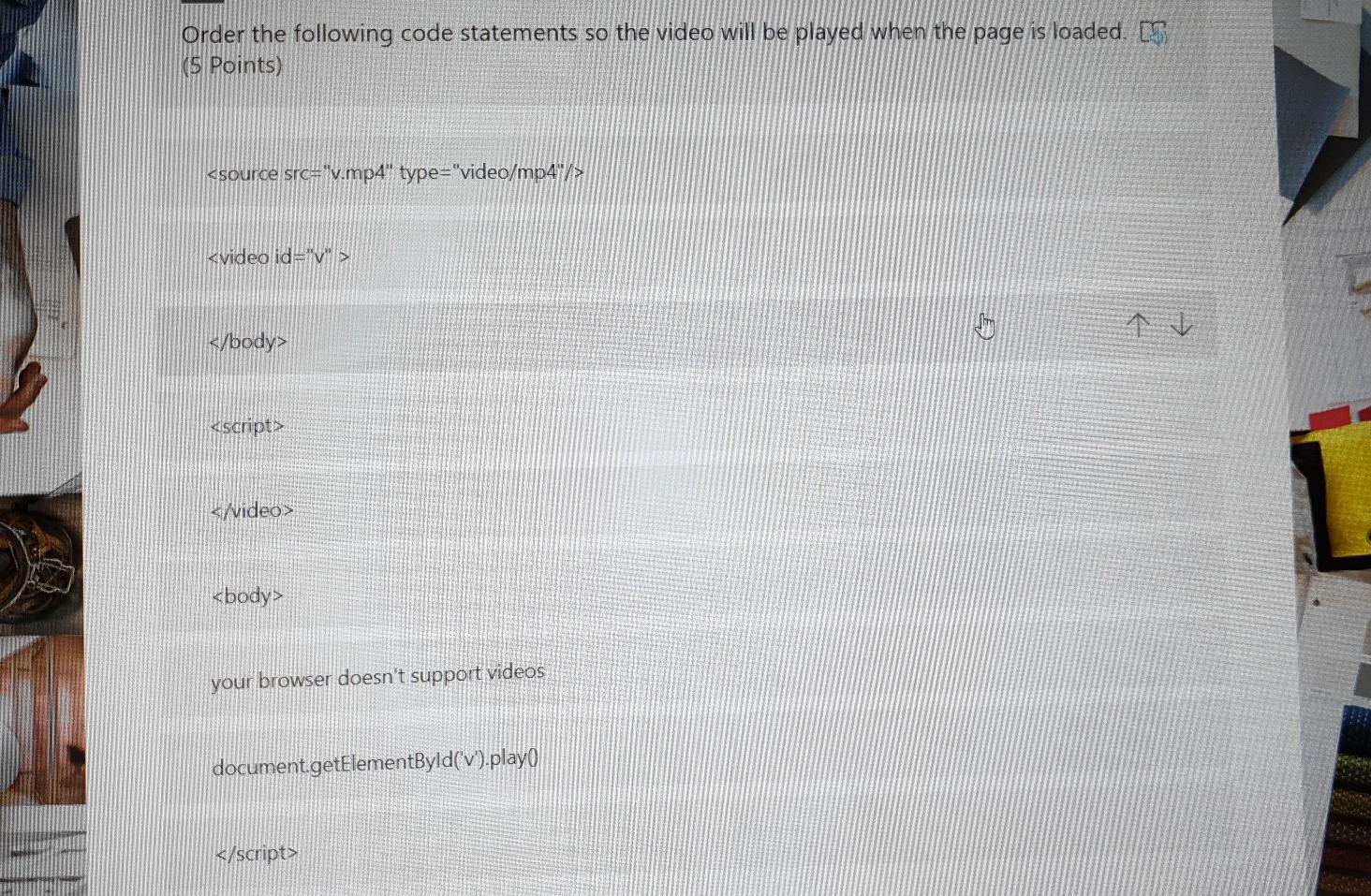 PLEASE AS FAST AS POSSIBLE FINAL ANSWER ONLY Order the following