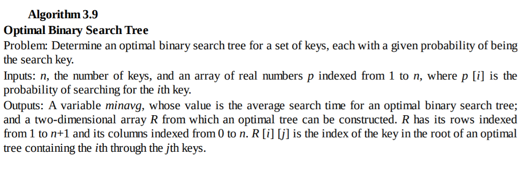 the case in which the search key may not be in the