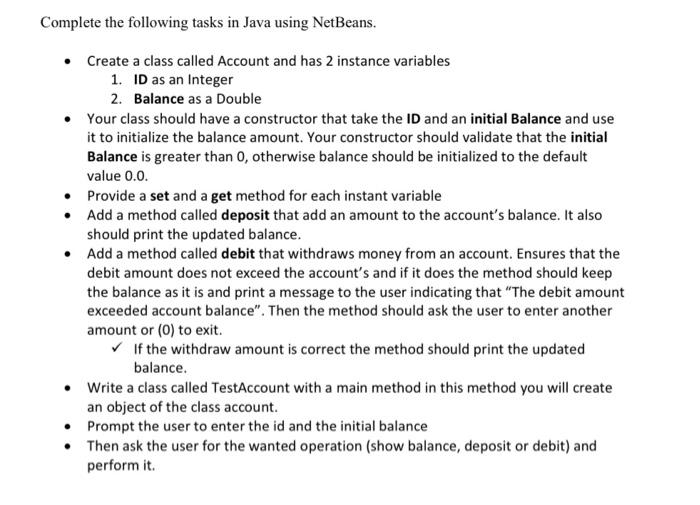  using method and class and the output should be like this