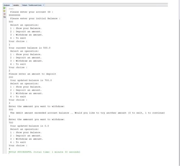 Complete the following tasks in Java using NetBeans. Create a class called