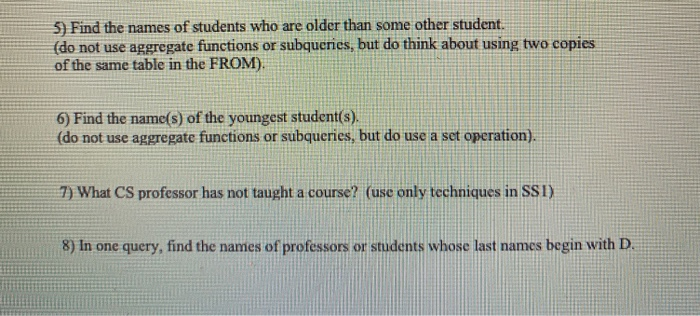 111111111 321001234 876006789 Transcript CrsCode Semester MGT123 F1994 EE101 S1991 MAT123 F1997