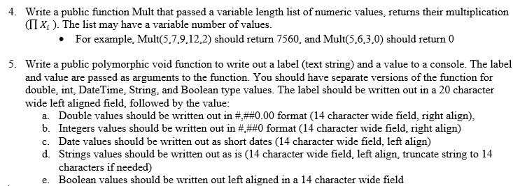 (and outside the curly brackets of "class program"). create a class "MyLab06".
