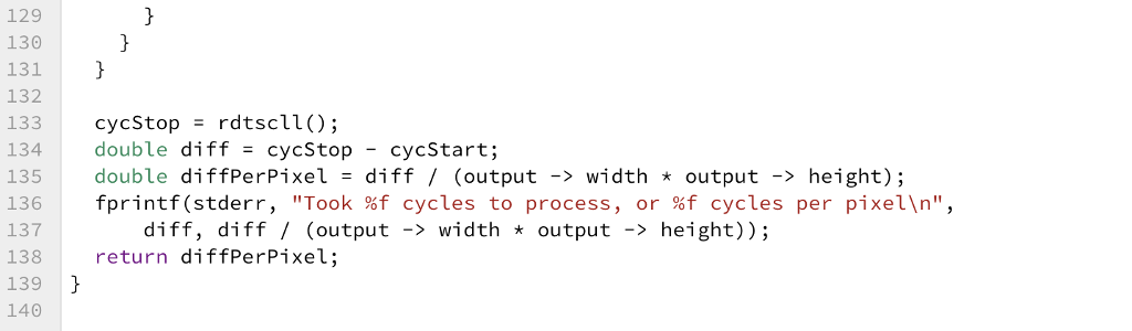 (string filename) 15 double applyFilter (Filter *filter, cs1300bmp input, cs130obmp output); 16