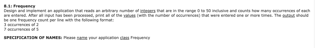 histogram that allows you to visually inspect the frequency distribution of a