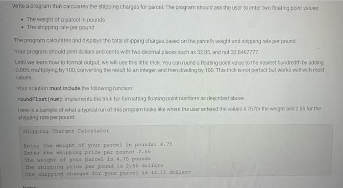 use python code to write the following program. The solution must include