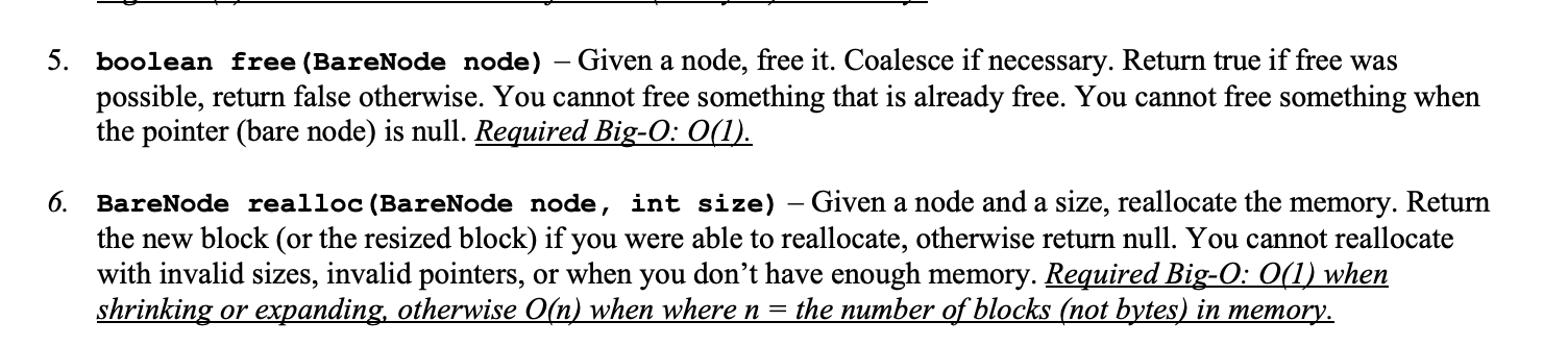 project, although you may add additional classes if you want. That class