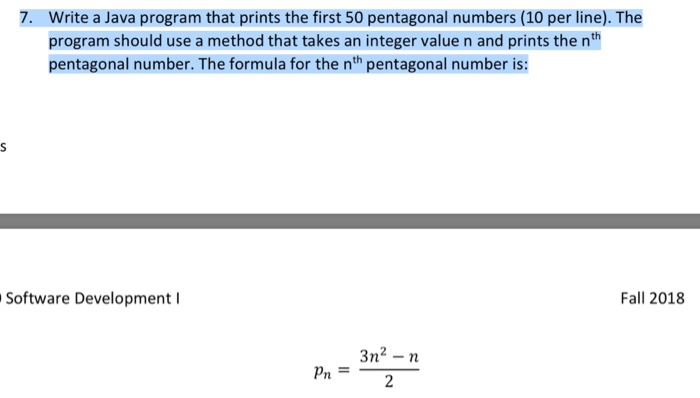  Make java programming 7. Write a Java program that prints the