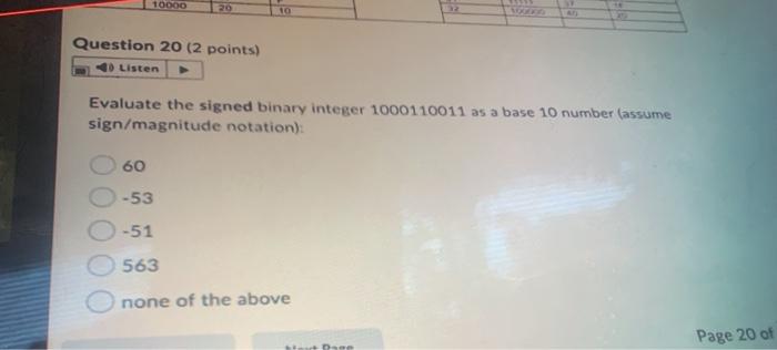 01010000, then the value for Qis: 01010001 100001 100010 01010010 Previous Page