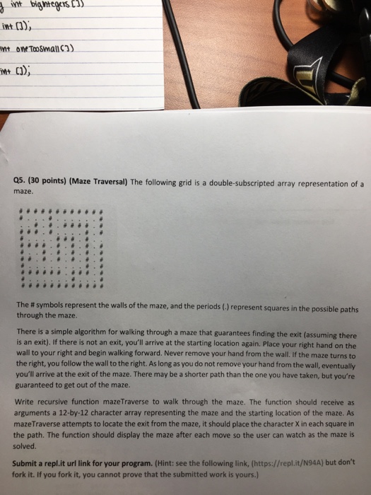  Can someone do this code in simple C m+ C)) Q5.