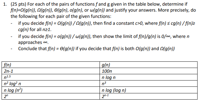 Can you explain these problems, please. Its for an algorithms class. 1.