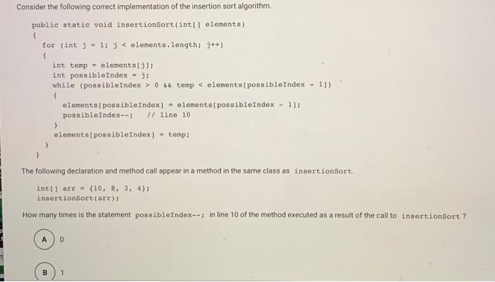  Please explain the reasonThank you Consider the following correct implementation of