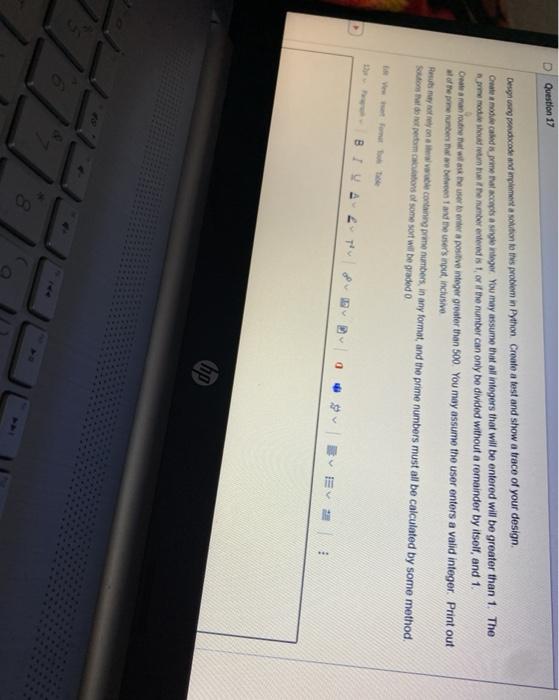  Question 17 Desy use pred code and implement solution to this