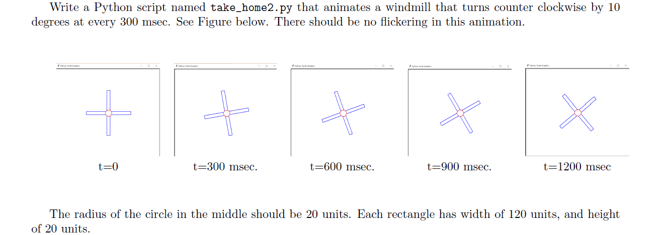 THE SCRIPT SHOULD BE WRITTEN BY USING TURTLE import turtle Write a