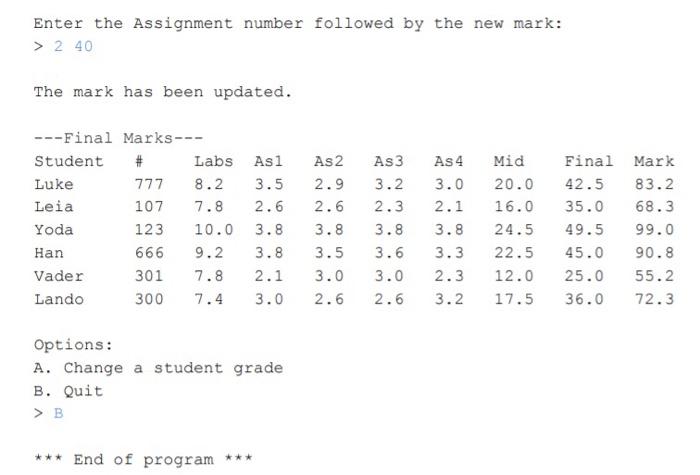 Nexus and linked from the class schedule. The file contains a list