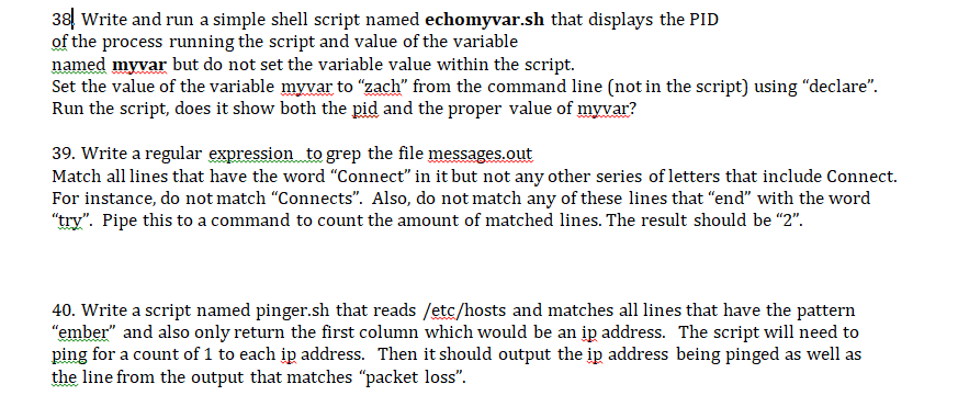 Need help to get an answer to these three question, please. I