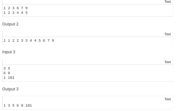 should be from stdin. Write a program that takes any number of