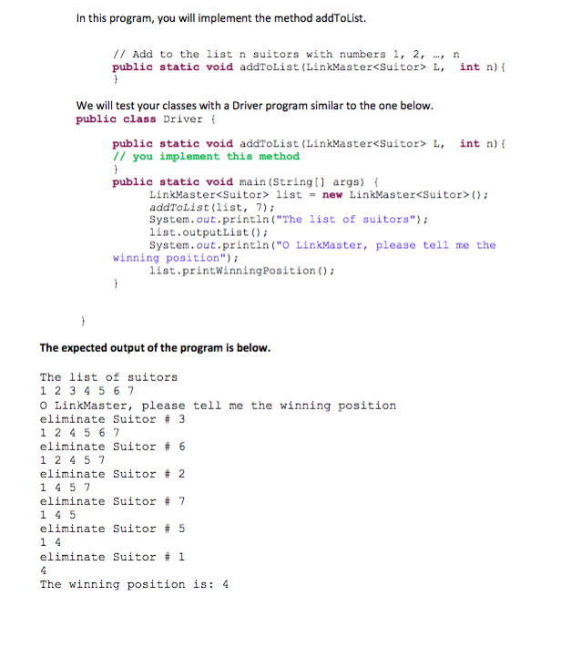 suitors. She decided on the following procedure to determine which suitor she