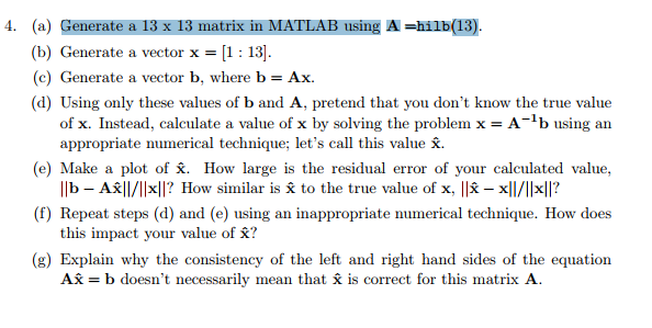 code in matlab and explanation (a) Generate a 13 times 13