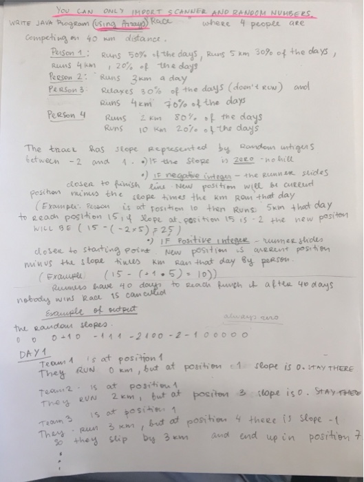 Java RaCL shere 4 peopt are Compeh ng 40 dlistance fuson 1