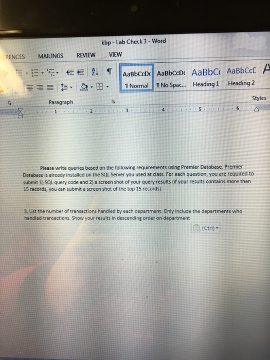  Please write queries based on the following requirements using Premier Database.