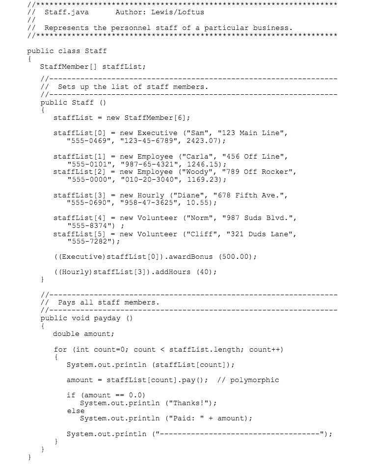 be found from this word document. The program illustrates inheritance and polymorphism.