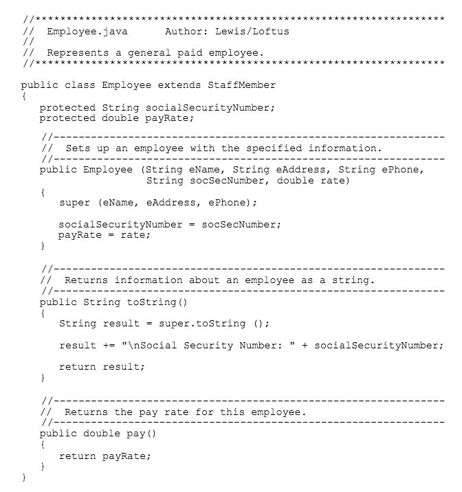 hourly employee but also earns a commission on sales. Hence the class