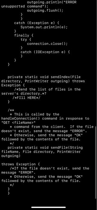 eoe-tine command from the client. The command can be: - The string