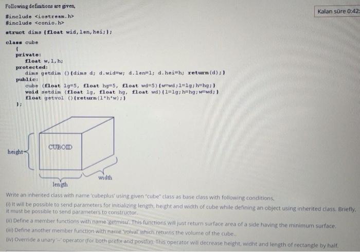 Object Orianted Programing Computer Engineering Kalan sre 0:42: Following definitions are