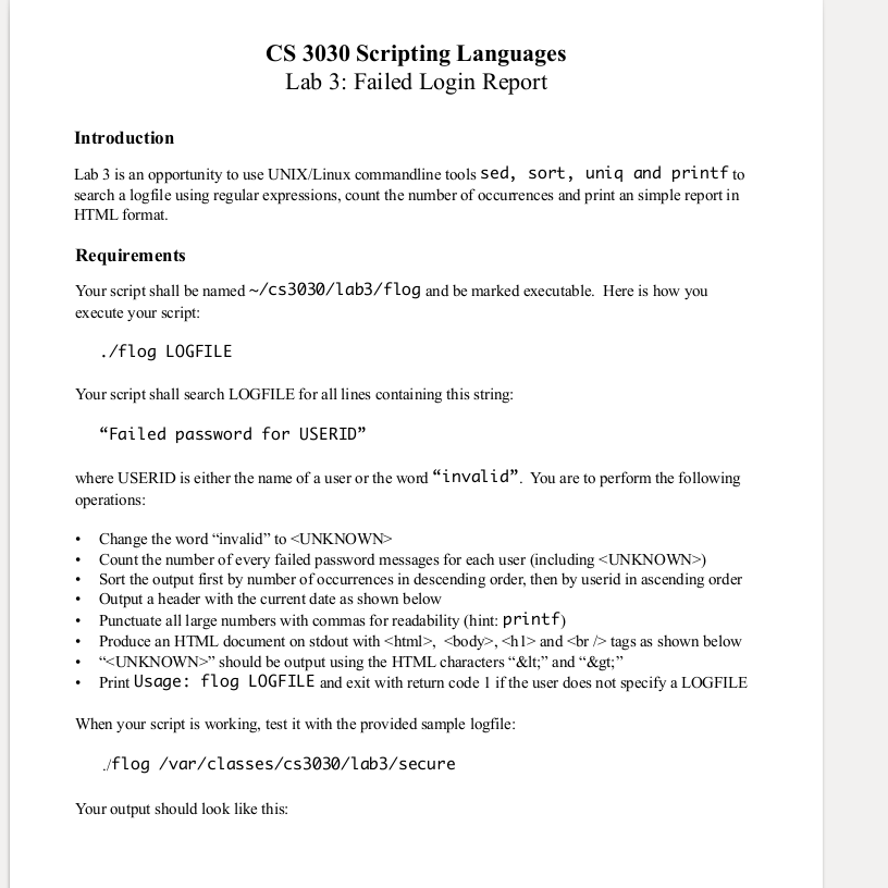 I need help with this scripting lab - It should be done