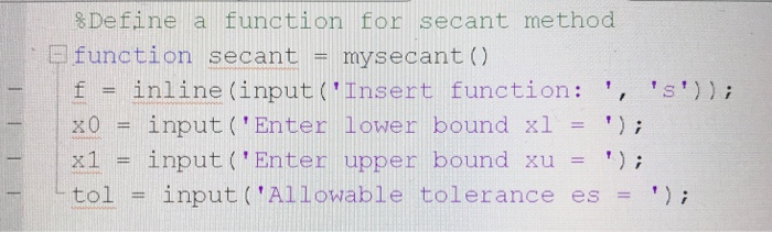  MUST BE IN MATLAB. please comment on the code incase I