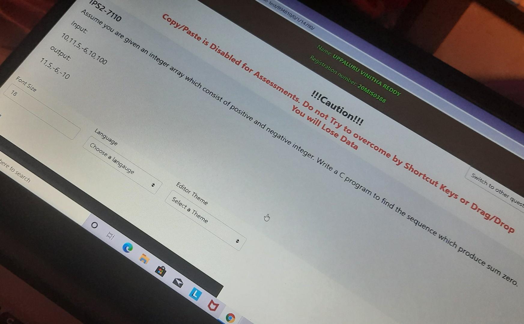  test/894810/0/1/14780/ PS2-7110 Assume you are given an integer array which consist
