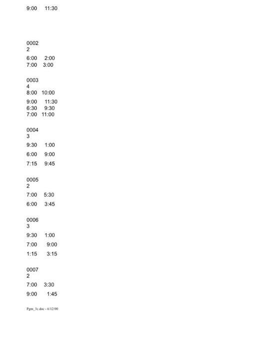 a specific fee per hour until 9:00 PM (while the children are